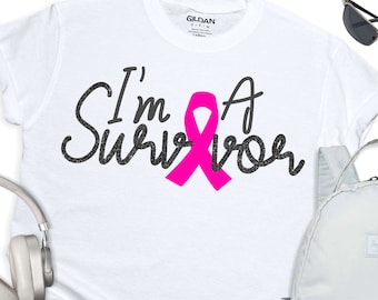 breast cancer Svg, I'm a survivor svg, cancer survivor svg,  Awareness Svg Designs, breast cancer Svg Designs,cancer Cut Files