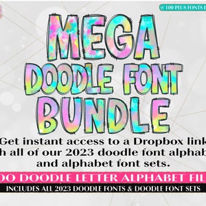 100 Mega Font Bundle-Uppercase, Lowercase, Numbers & Special Characters included-Entire Alphabet Font Sets, Individually Saved PNG image 2