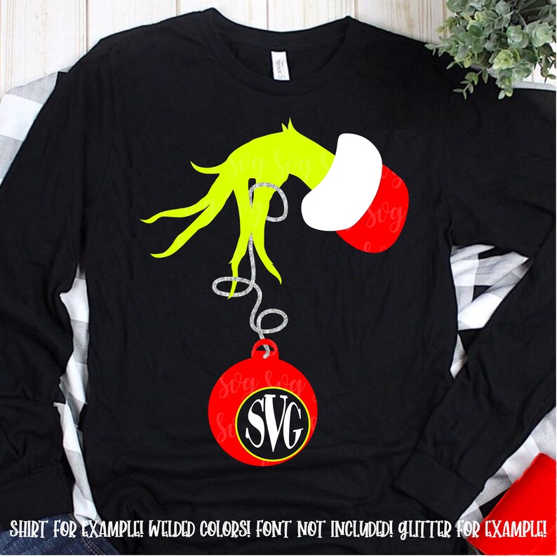 Download Monogram grinch hand svg christmas monogram svgmonogram ...