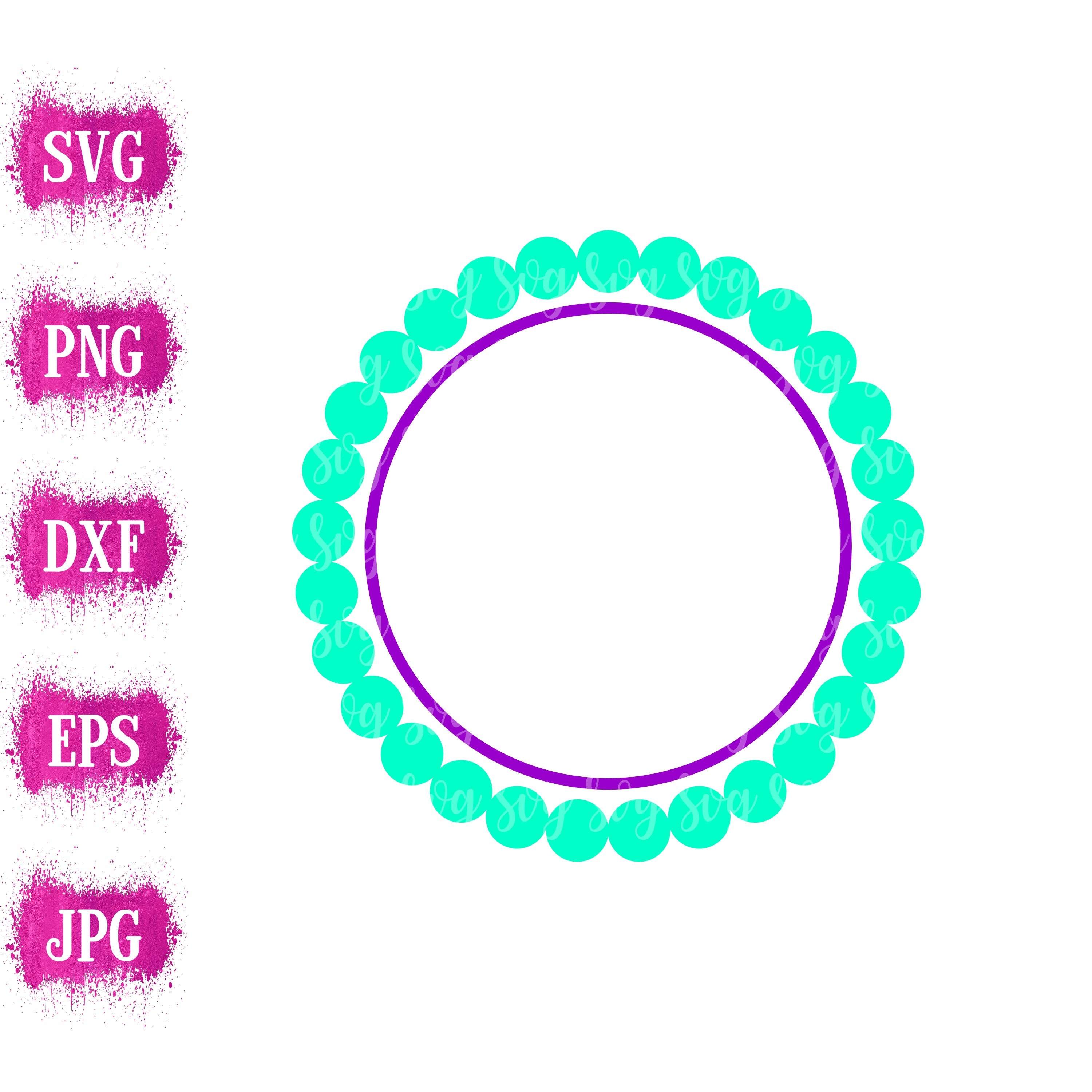 Download Pearl Svg Monogram Pearls Svg Monogram Circle Monogram Svg Pearl Svg Girlie Svg Preppy Svg Monogram Svg Design Monogram Cut File Cricut Svg