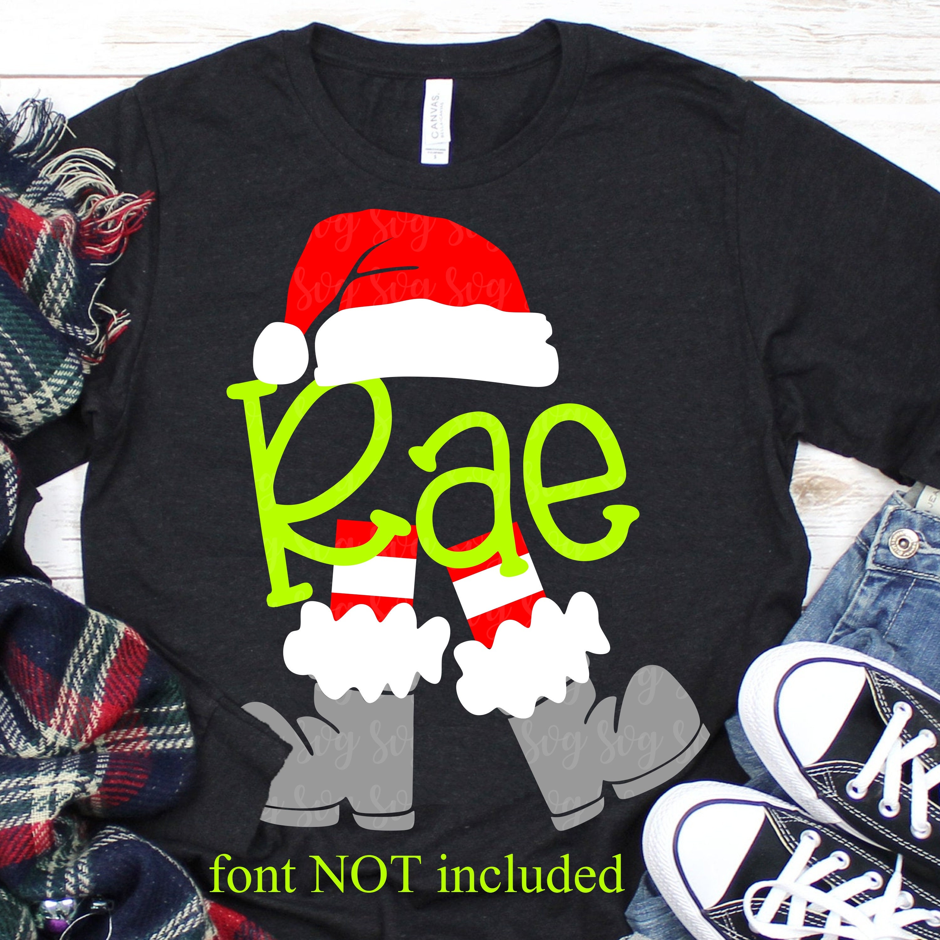 Download Santa Leg Monogram Svg Christmas Svg Santa Svg Monogram Svg Christmas Monogram Christmas Svg Design Christmas Cut File Svg For Cricut