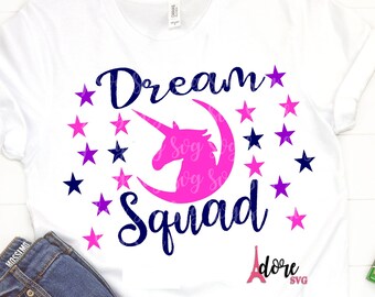 dream squad svg,unicorn svg,unicorn svg,unicorn face svg,unicorn birthday svg,svg unicorn,clipart,unicorn face svg,unicorn shirt