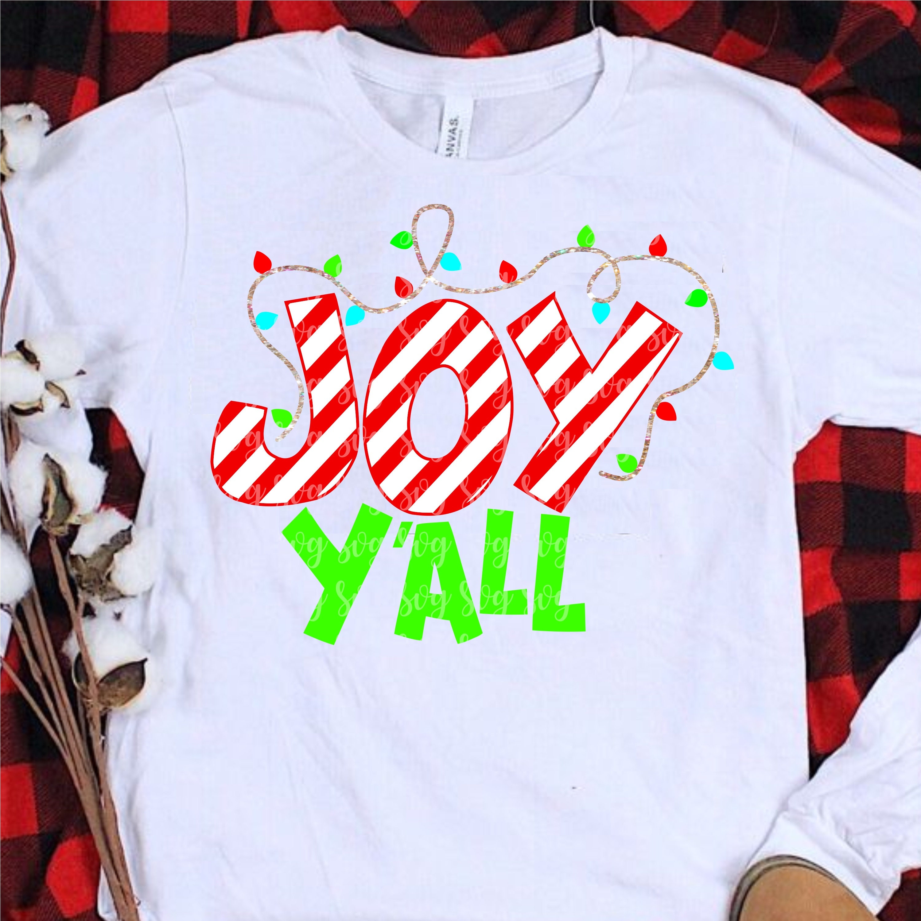 Download candy cane svg, joy y'all svg, Christmas lights svg, Christmas svg, y'all svg, lights svg, cany ...