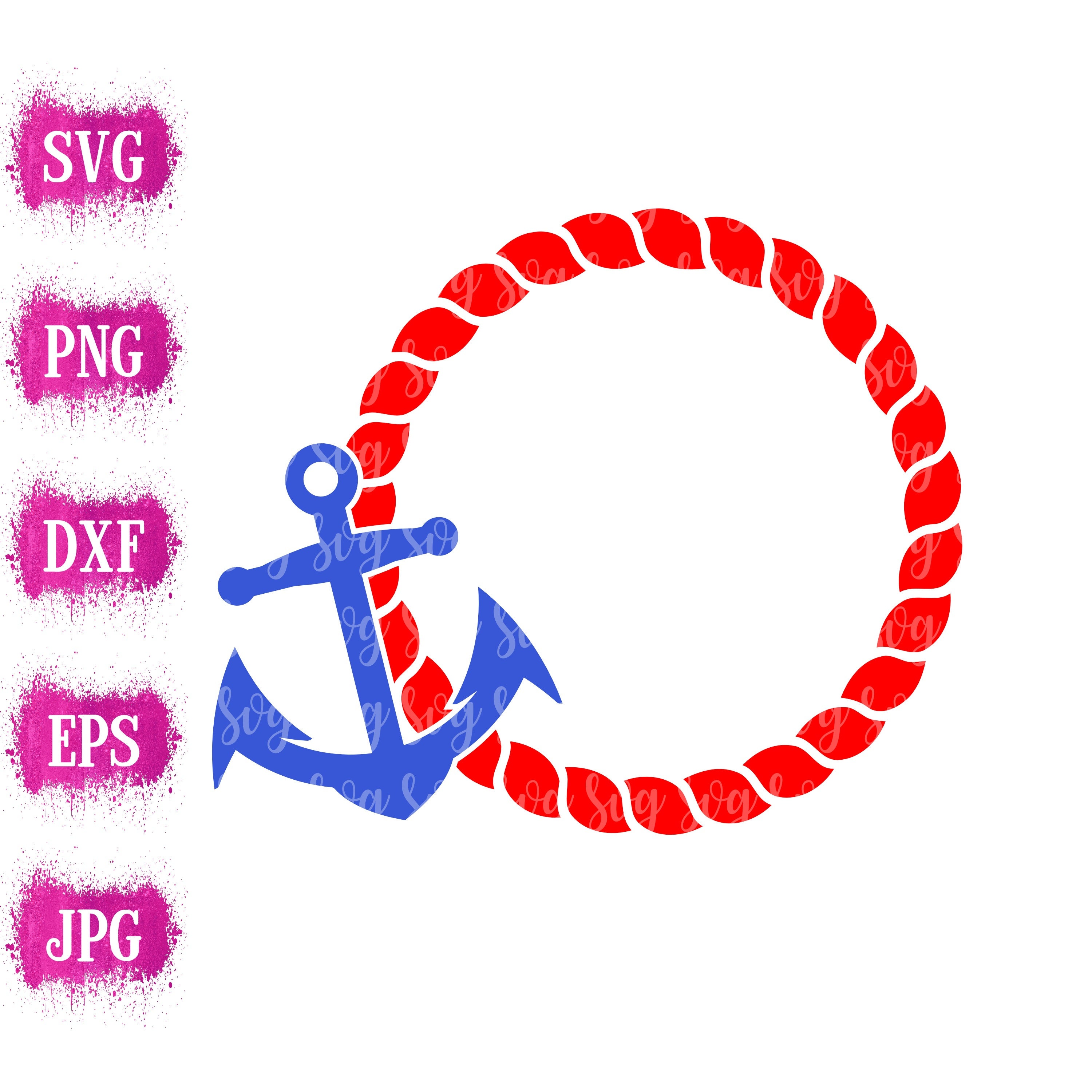 Download Summer Svg Anchor Svg Anchor Monogram Svg Beach Svg Rope Svg Nautical Svg Summer Svg Monogram Svg Designs Monogram Cut File Cricut Svg