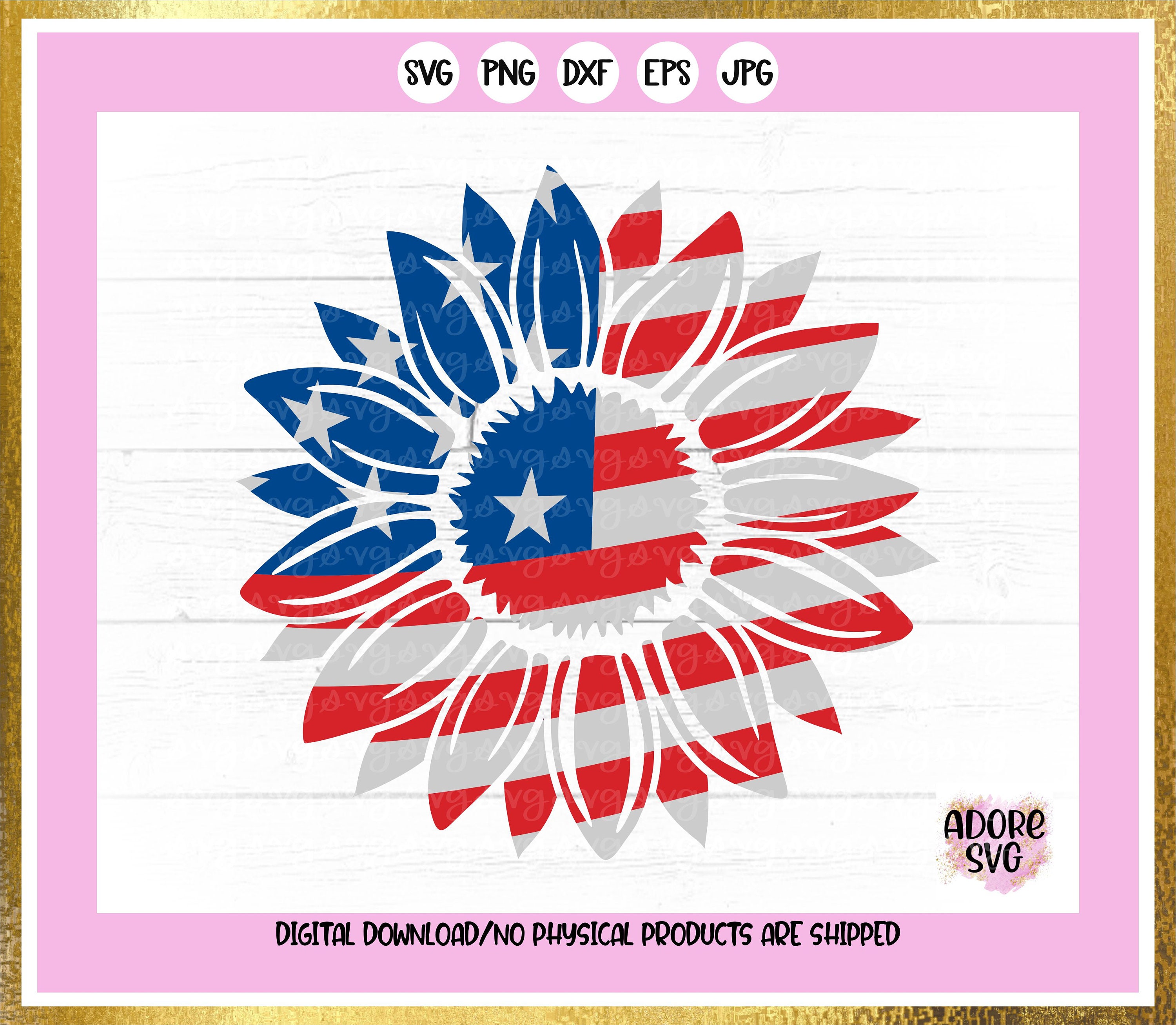 Free Free 326 Sunflower American Flag Svg Free SVG PNG EPS DXF File