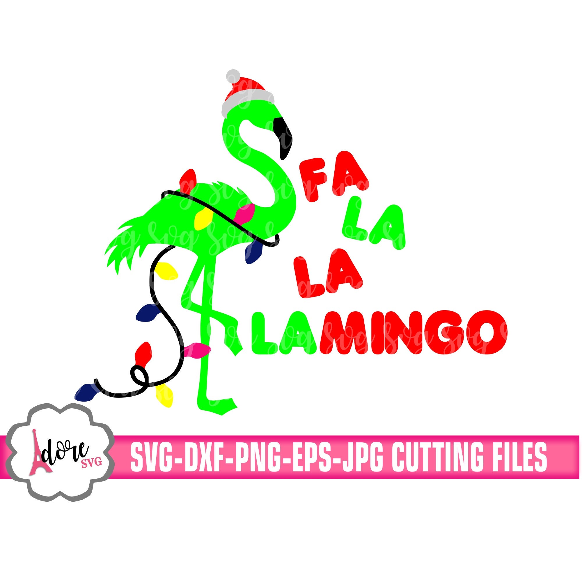 Download Fa la la mingo svg,Christmas flamingo svg,winter svg ...