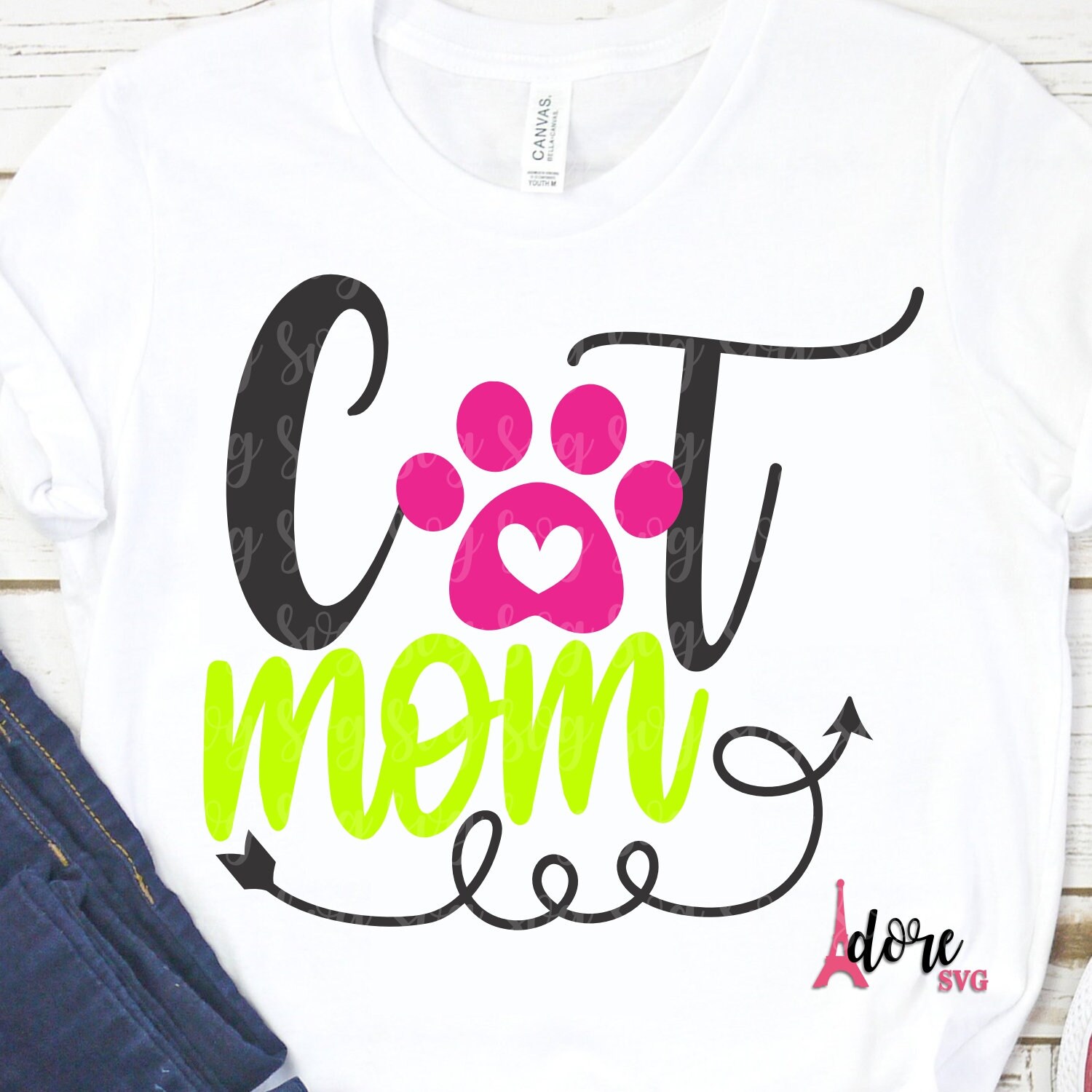 Cat Mom svg,Mother's Day,Kitten Mom day SVG,Happy Mothers ...