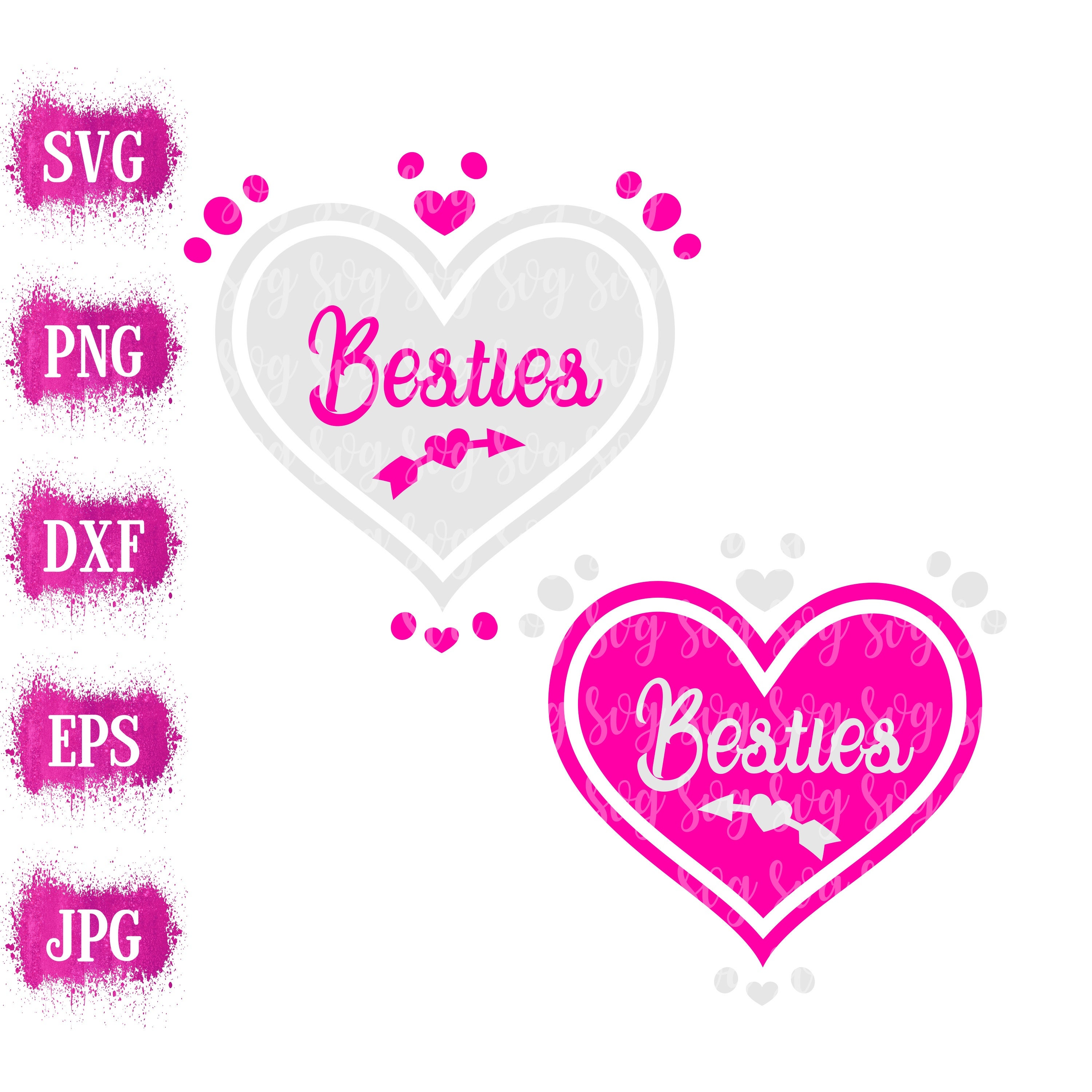 Download Bestie Svg Matching Shirt Svg Best Friend Svg Best Friend Design Valentine Svg Designs Valentine Cut File Cricut Svg