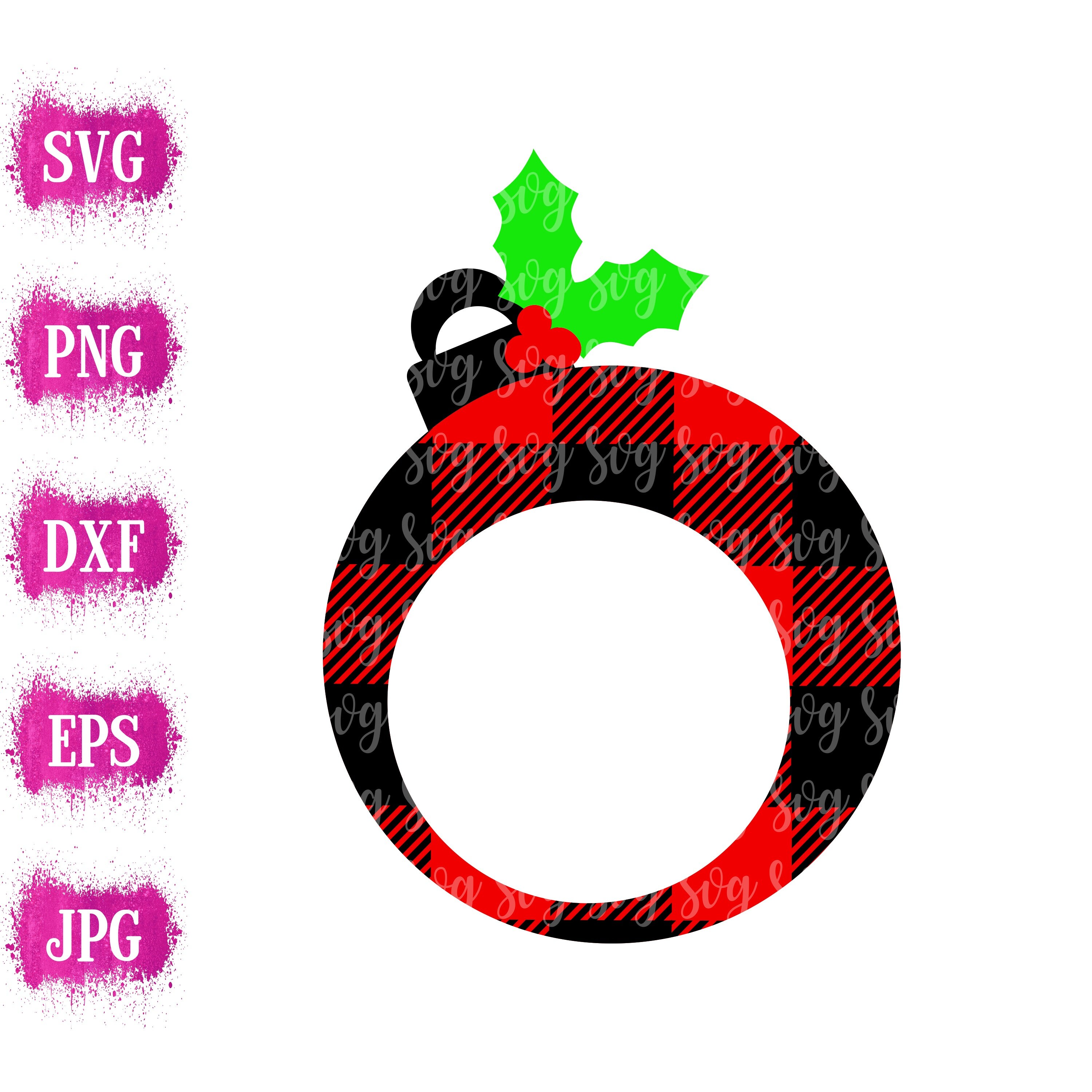 Download Plaid Ornament Svg Christmas Svg Monogram Svg Christmas Ornament Svg Christmas Svg Christmas Svg Design Christmas Cut File Svg For Cricut