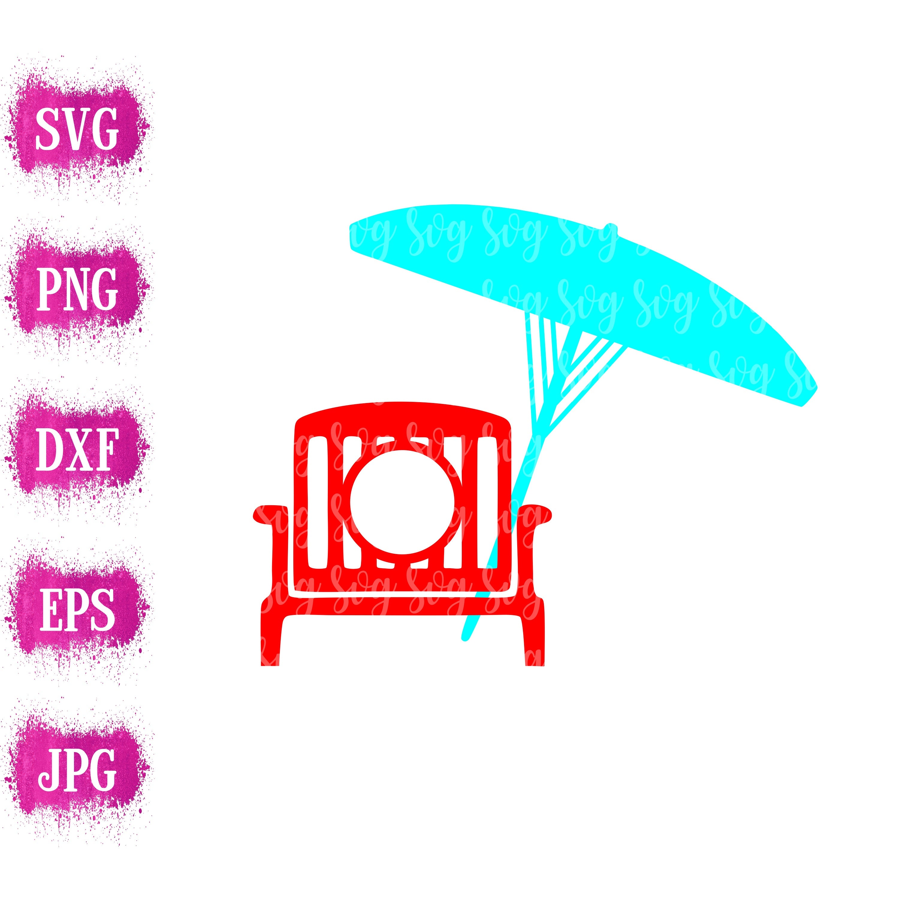 Download beach chair monogram svg, beach svg, monogram svg, beachy ...