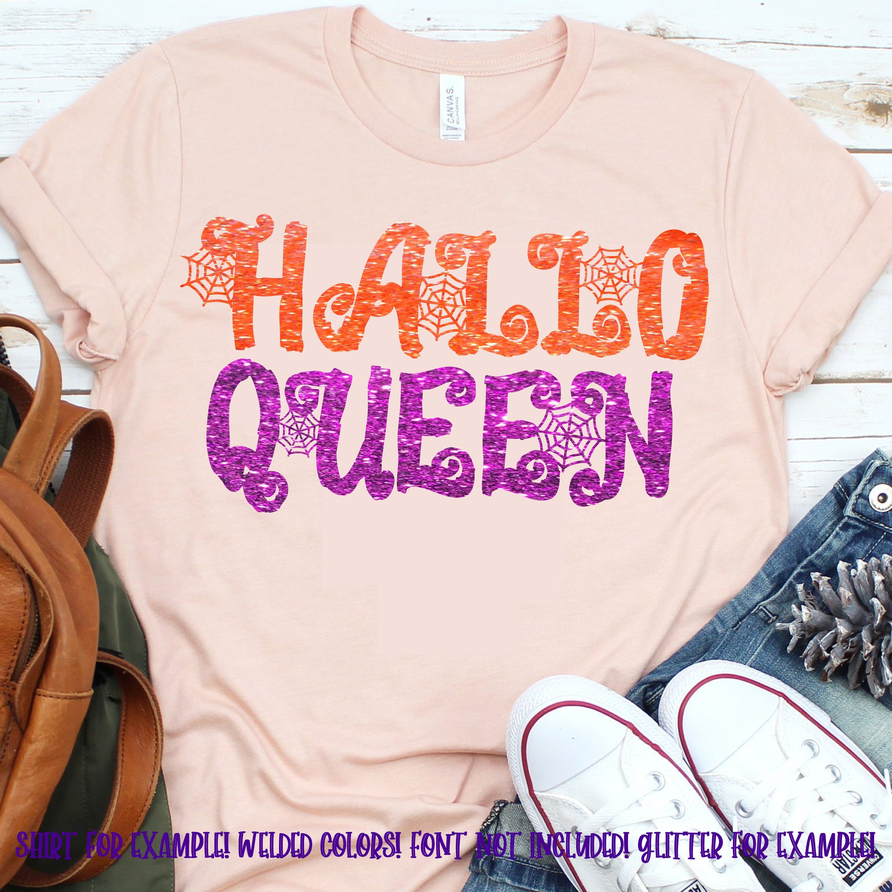 Halloqueen Spider Svg Hallo Queen Svg Halloween Svg Happy Halloween Svg Halloween Svg Designs Halloween Cut File Cricut Svg