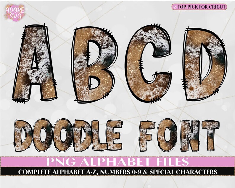 100 Mega Font Bundle-Uppercase, Lowercase, Numbers & Special Characters included-Entire Alphabet Font Sets, Individually Saved PNG image 9