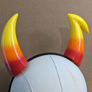 3D-printed Homestuck horns Kanaya/Porrim