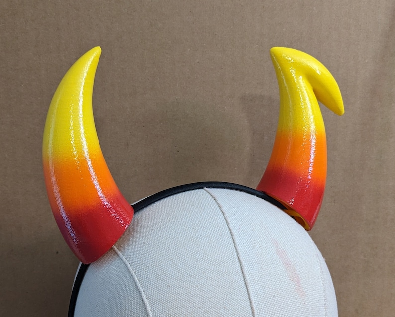 3D-printed Homestuck horns Kanaya/Porrim