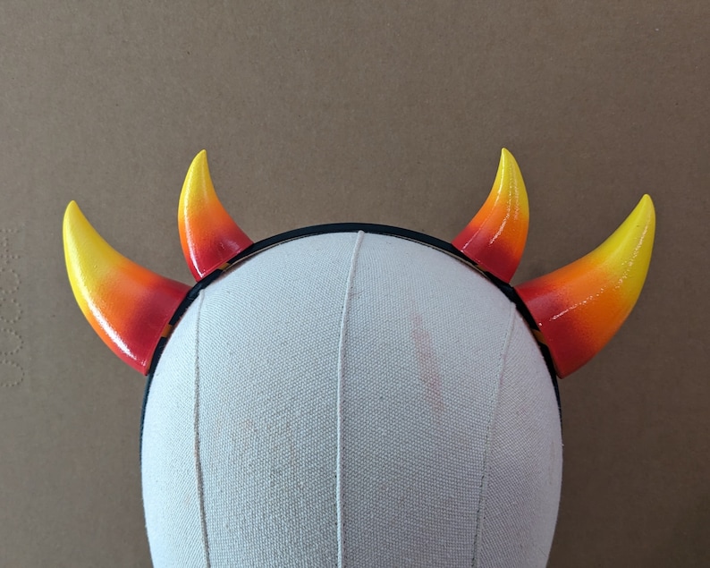 3D-printed Homestuck horns Sollux