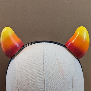 3D-printed Homestuck horns Karkat/Kankri