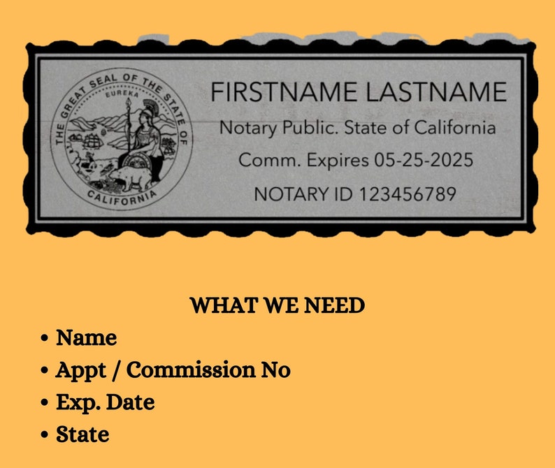 Custom Virtual Notary Stamp Virtual Notary Public Seal Virtual Notary Signature Electronic Seal