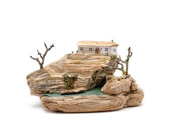 Wooden House - Wooden Cottages - Reclaimed Wood, Driftwood House - Handmade Original