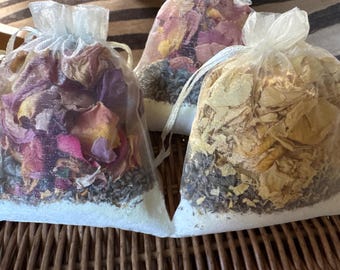 Organic Rose Lavender Bath Soak, Stress Relief Beauty Bath