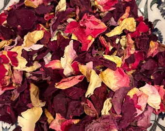 Lavender Rose Petals Bath Soak, Milk Epsom Salt Stress Relief