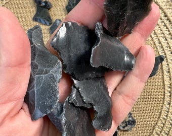 Raw Black obsidian  Rocks from Oregon, Jewelry Making, Healing Stone