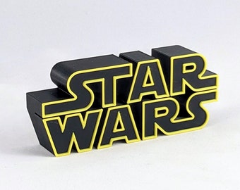 Star Wars Logo Sign Shelf Desk Decor 3D Printed Art