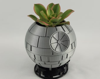 Death Star Planter, Succulent Planter Pot, Star Wars Geeky Gift