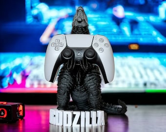 Godzilla Gaming Controller Stand Holder - Kaiju Unique Desk Organizer Gift for Gamers