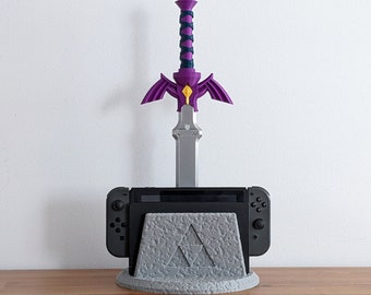 Zelda Switch Dock with Removable Master Sword