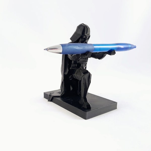 Porte-stylo Dark Vador, cadeau de décoration de bureau geek Star Wars, imprimé en 3D