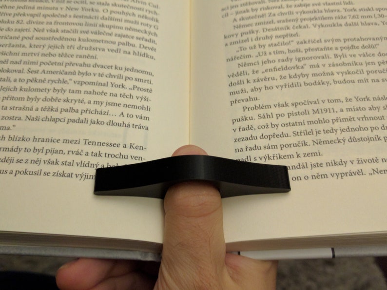 Book Page Holder Thumb Page Holder Book Holder Bookworm 3D Printed Reading Book Accessories image 3