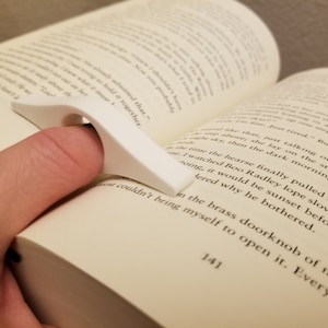 Book Page Holder Thumb Page Holder Book Holder Bookworm 3D Printed Reading Book Accessories image 4