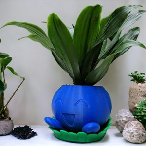 Oddish Planter Succulent Plant Pot 3D Printed Large