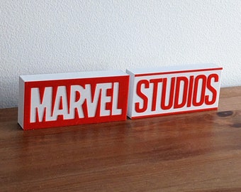 Marvel Studios Logo Sign - Gift Decor MCU Printed Art Man Cave