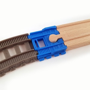 TrackMaster 2014 to Wooden Railway Train Track Adapter 2pcs image 1