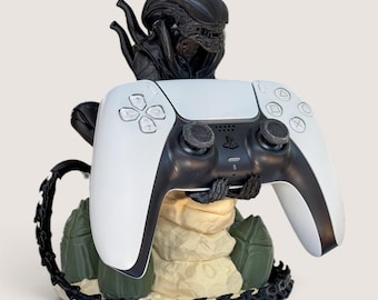 Xenomorph Controller Holder for PS5, 3D-Printed Alien Gaming Stand, 20 cm