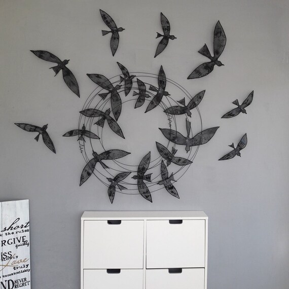 Flying Birds 120x120 Cmoutdoor Large Metal Wall India - Flying Birds Wall Decor India Flying Birds 120x120 Cmoutdoor Large Metal Wall India - Flying Birds Wall Decor India