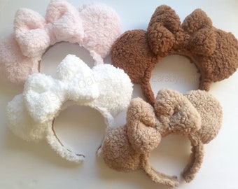 Sherpa Soft Fluffy Minnie Mouse Ears