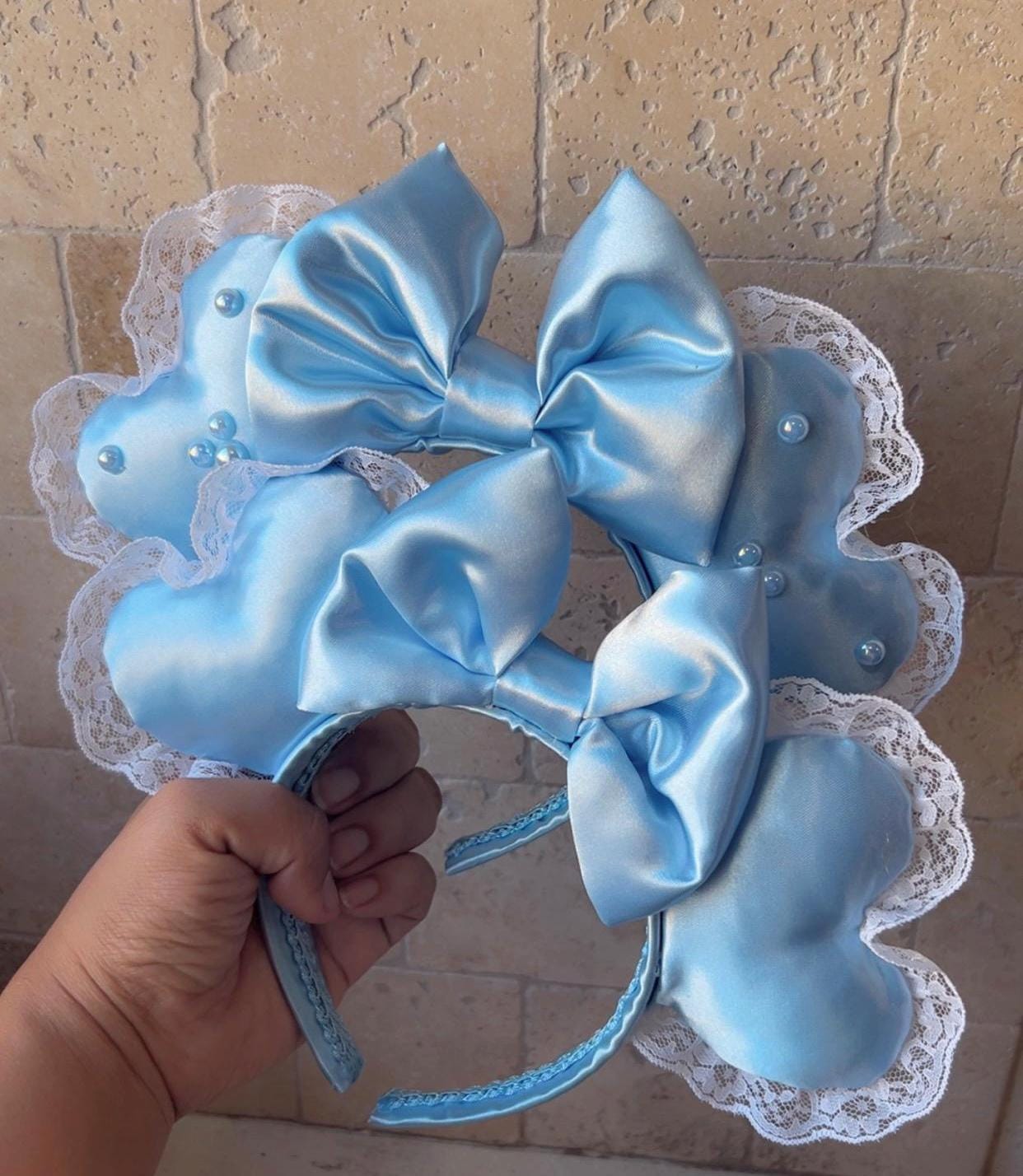 Heart Baby Blue Minnie Ears