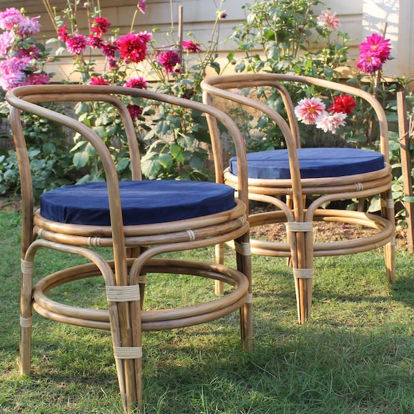 Cane Dining Chairs Etsy
