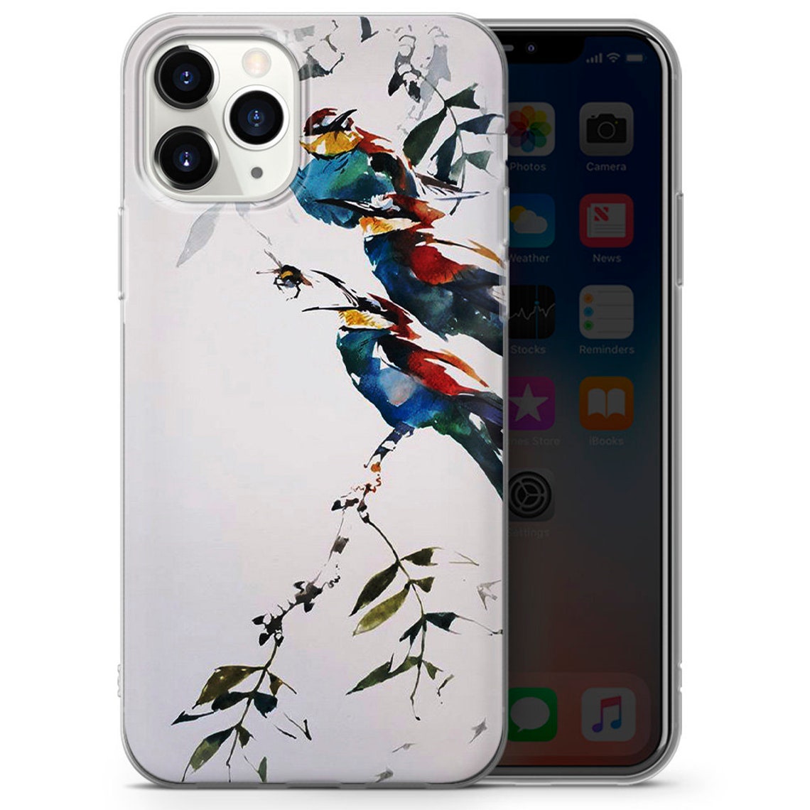 Birds Phone Case For iPhone 11 Pro 5 6 7 8 X XS XR SE 12 Etsy