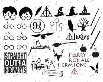 Download Harry Potter Bundle SVGPNGdxfHarry Potter clipartHarry | Etsy