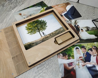 Wedding Photo Box, 4''x6''(10x15 cm), Gift Wooden Photo Box, Wedding Photography, Keepsake Box, Photo Storage