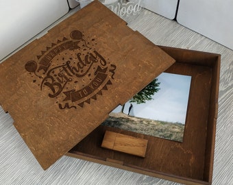 Love BOX, Wedding Gift Ideas, Personalized photo box, Photo storage box, Gift Couple,Keepsake box, Wedding photography