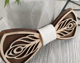 Nœud papillon en bois fait à la main, taille adulte, enfant et bébé, sangle élastique réglable, chêne blanc, cadeau homme personnalisé! choisir le texte gravé, le ruban