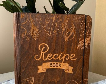 Wood Recipe Book Gift For Sister Chef Coookbook Family Recipe Book Binder Gift For Mom Mother Day Gift For Girlfriend Housewarming Gift Her