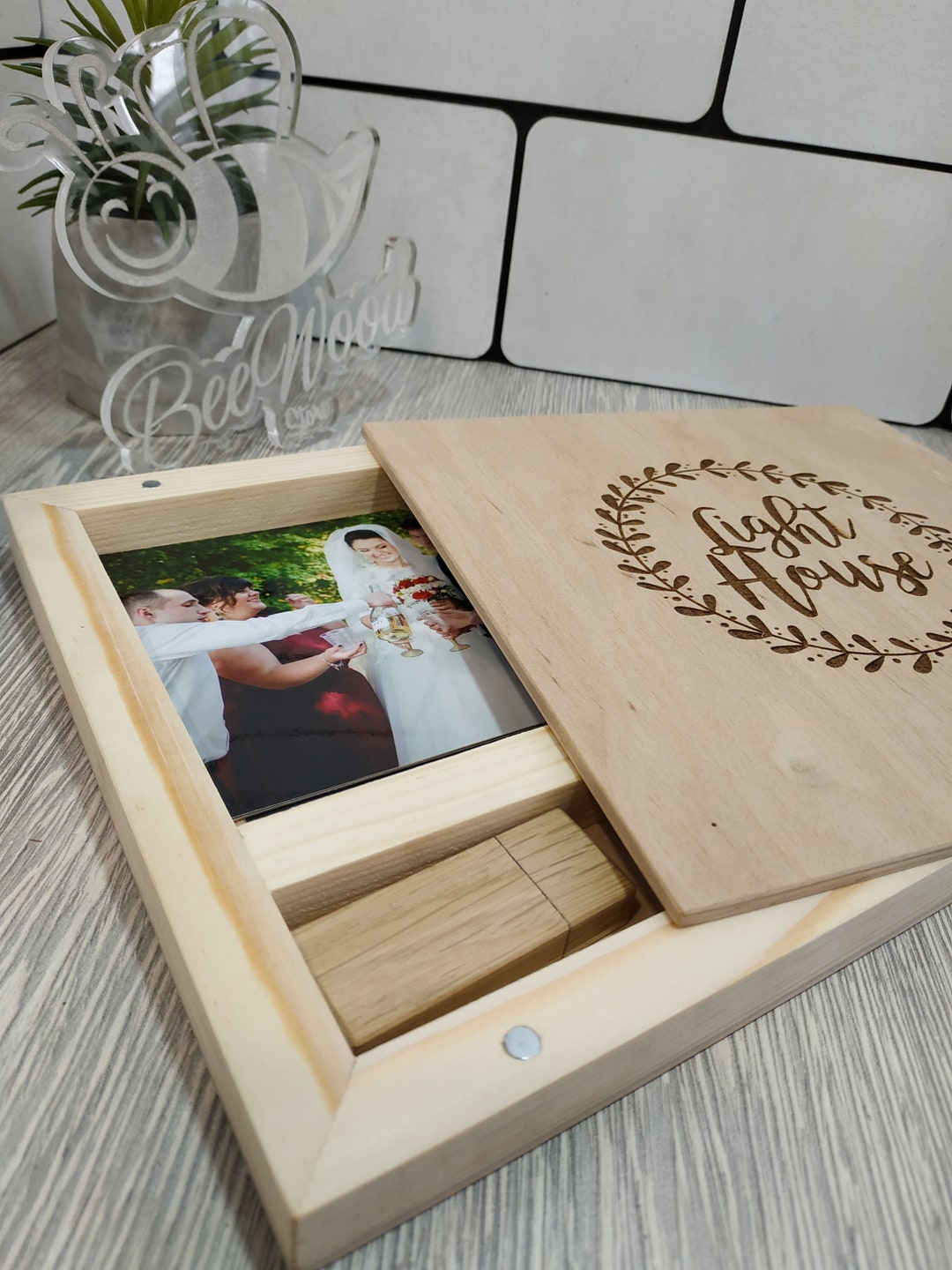 Empreinte Chien Boîte Souvenir Personnalisée Poils Animaux - Mémoire Chien Chat Avec Photo Et Fiole Souvenir Personnalisable Décès