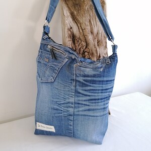 Denim Slouch Bag Etsy UK