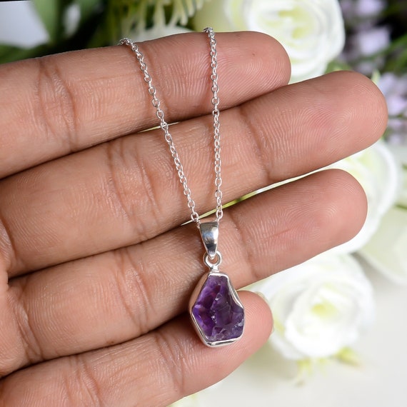 Amethyst raw shop necklace