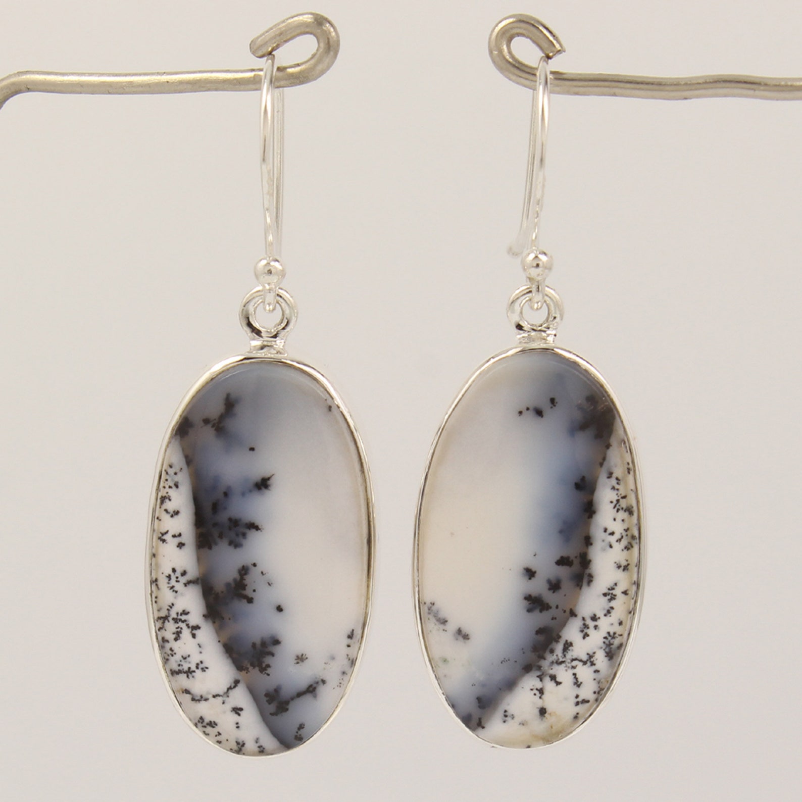 silver delicate earrings